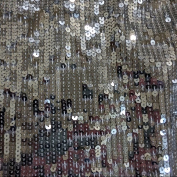 Anthropologie Eva Franco Sleeveless Silver Sequin tank NWT - Picture 5 of 9